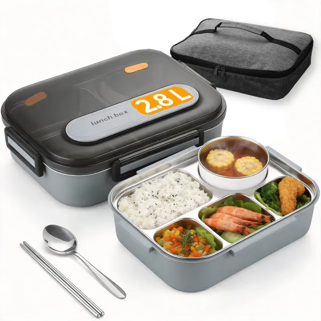 Timebox 316 Inox caserola pranz albastra 2.1L etansa