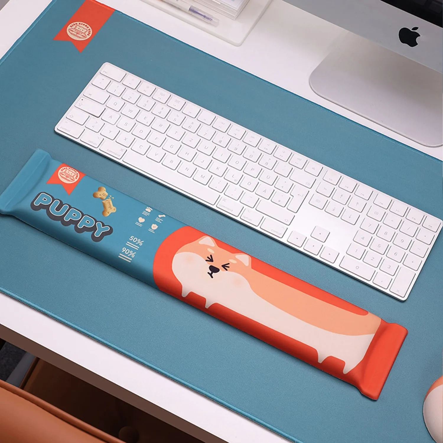 Timebox Shiba Inu mousepad ergonomic cu wrist rest