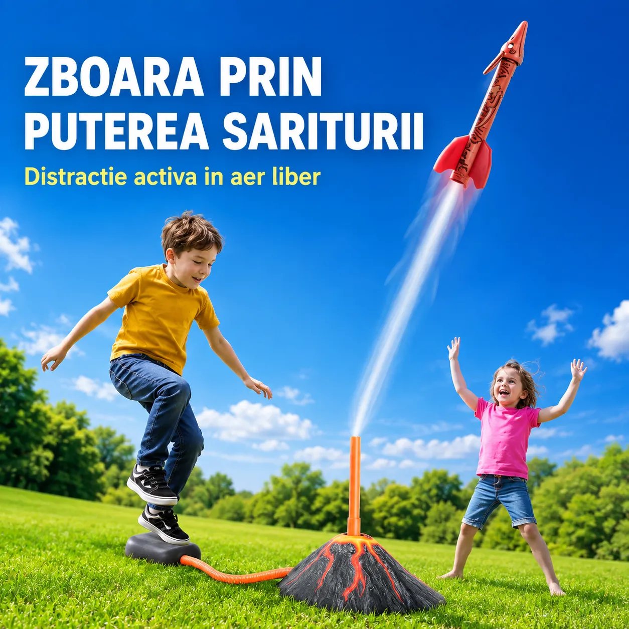 Timebox Dino Blasters lansator rachete spuma copii