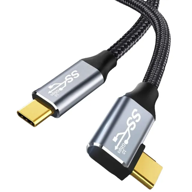 Cablu Timebox USB-C la USB-C 100W 2m gri 10Gbps