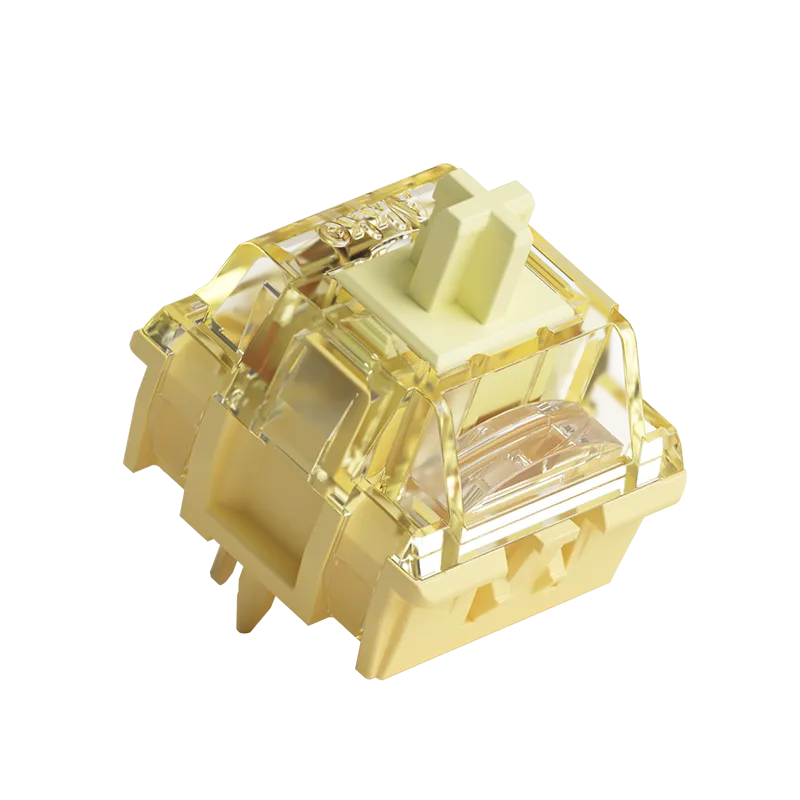 MonsGeek V5 Creamy Yellow Pro switch tastatura lubrifiat