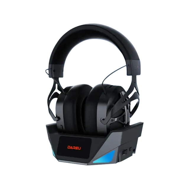 Dareu A5 Max casti gaming wireless negru cu dock 53mm