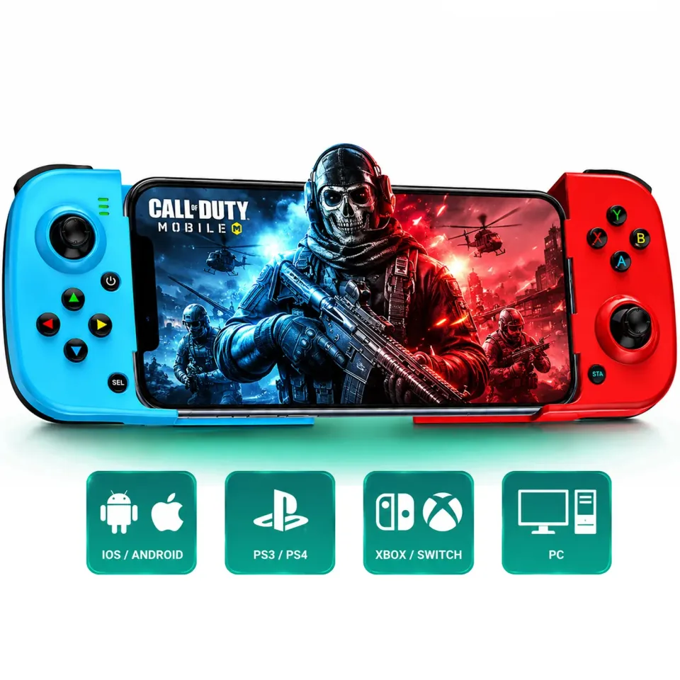 Timebox GamePad controller gaming Rosu wireless Bluetooth