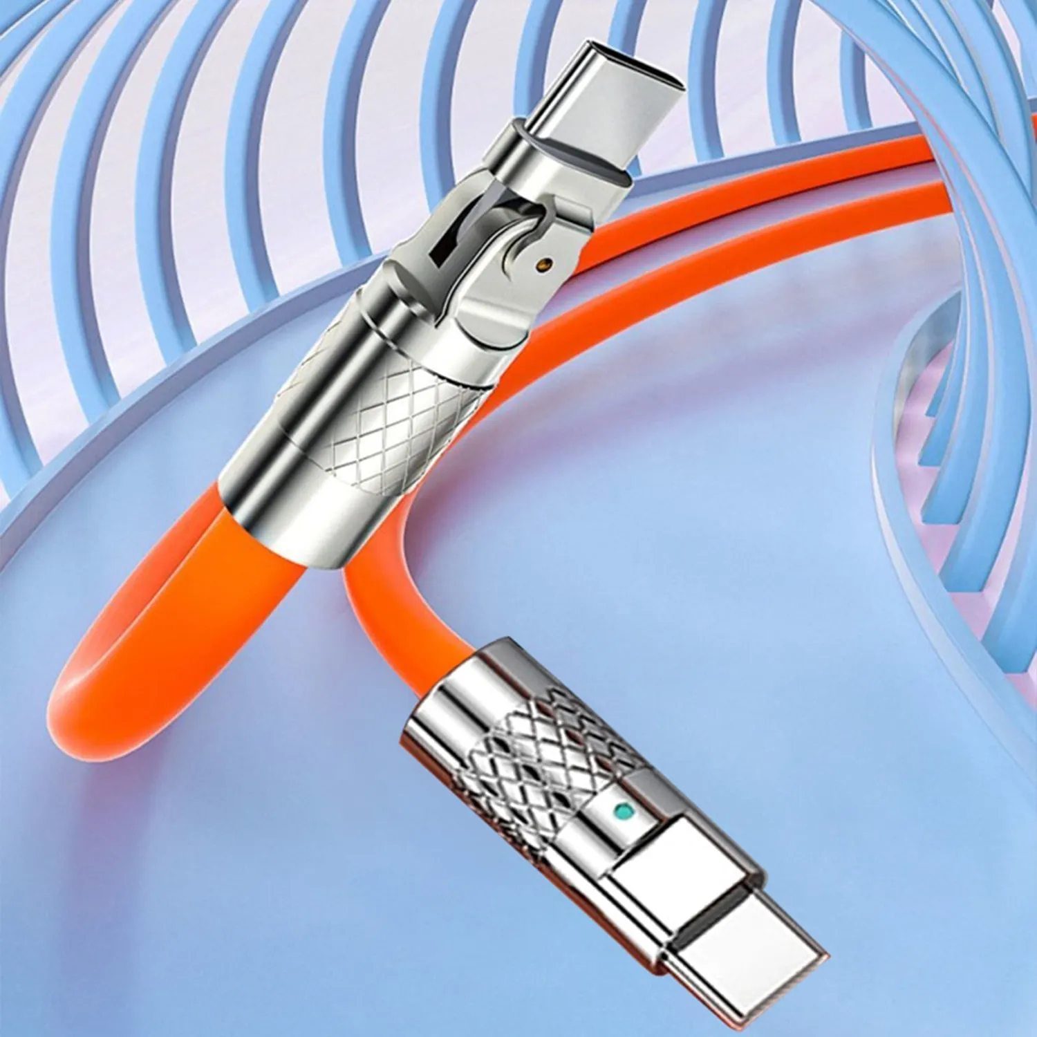 Timebox 120W cablu USB-C portocaliu 1,5m
