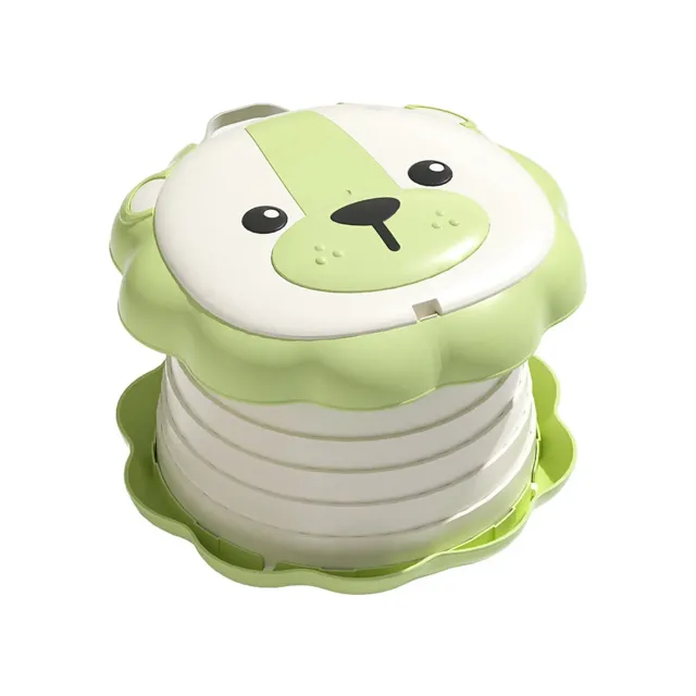 Timebox toaleta portabila pliabila copii verde