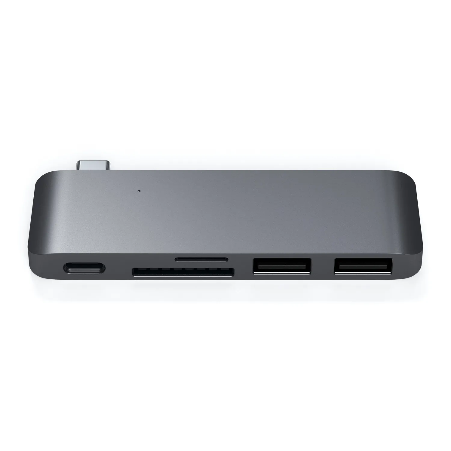 Satechi Type-C Pass-Through hub USB-C gri spatial