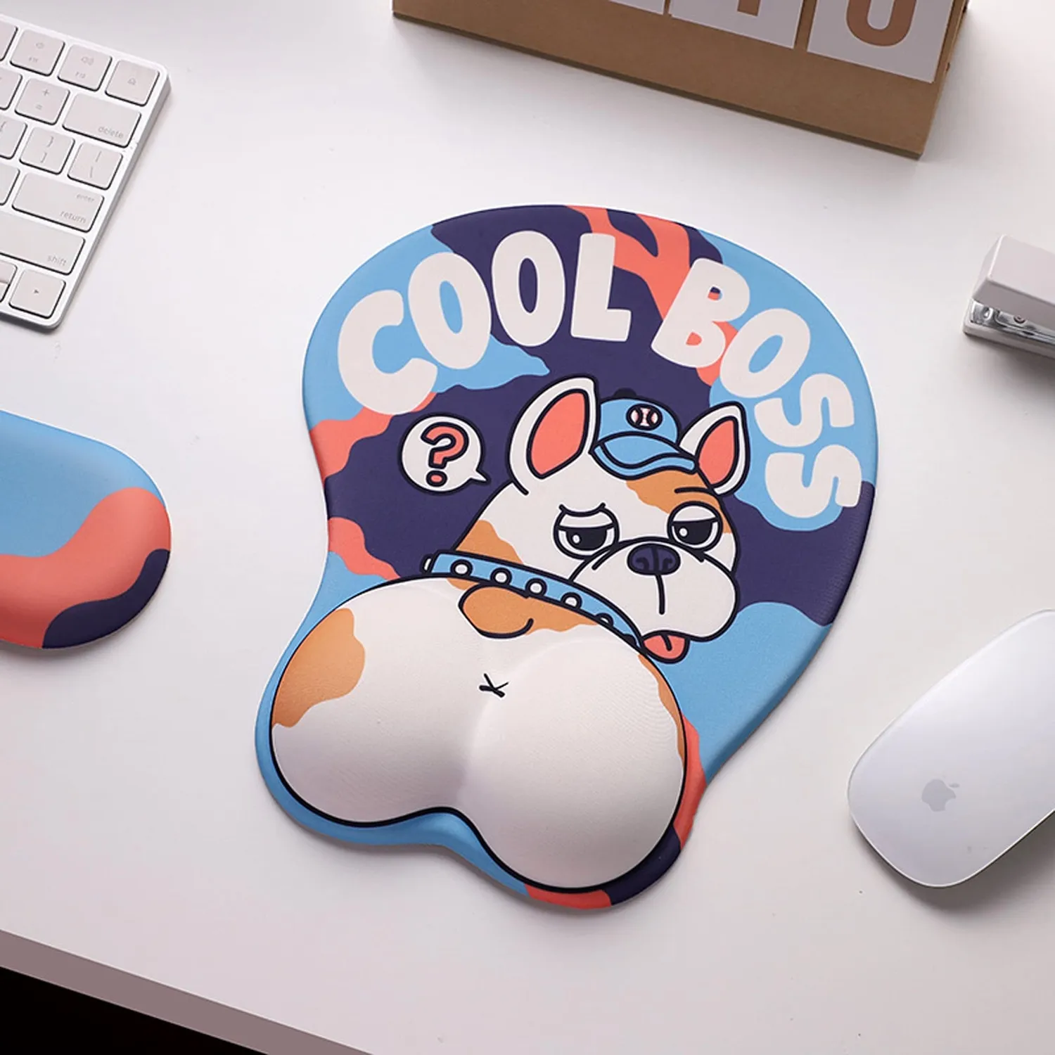 Timebox Bulldog mousepad ergonomic cu wrist rest