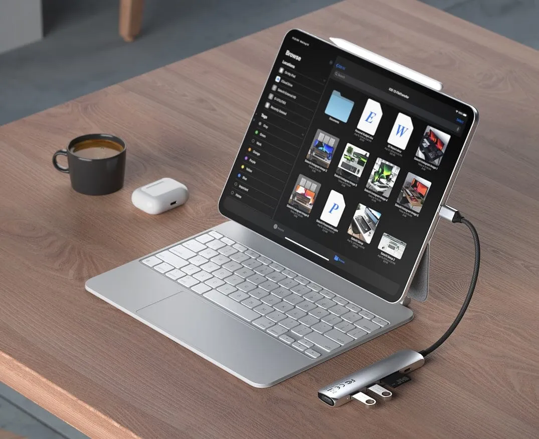 Satechi 6-in-1 Slim adaptor multiport USB-C HDMI 4K
