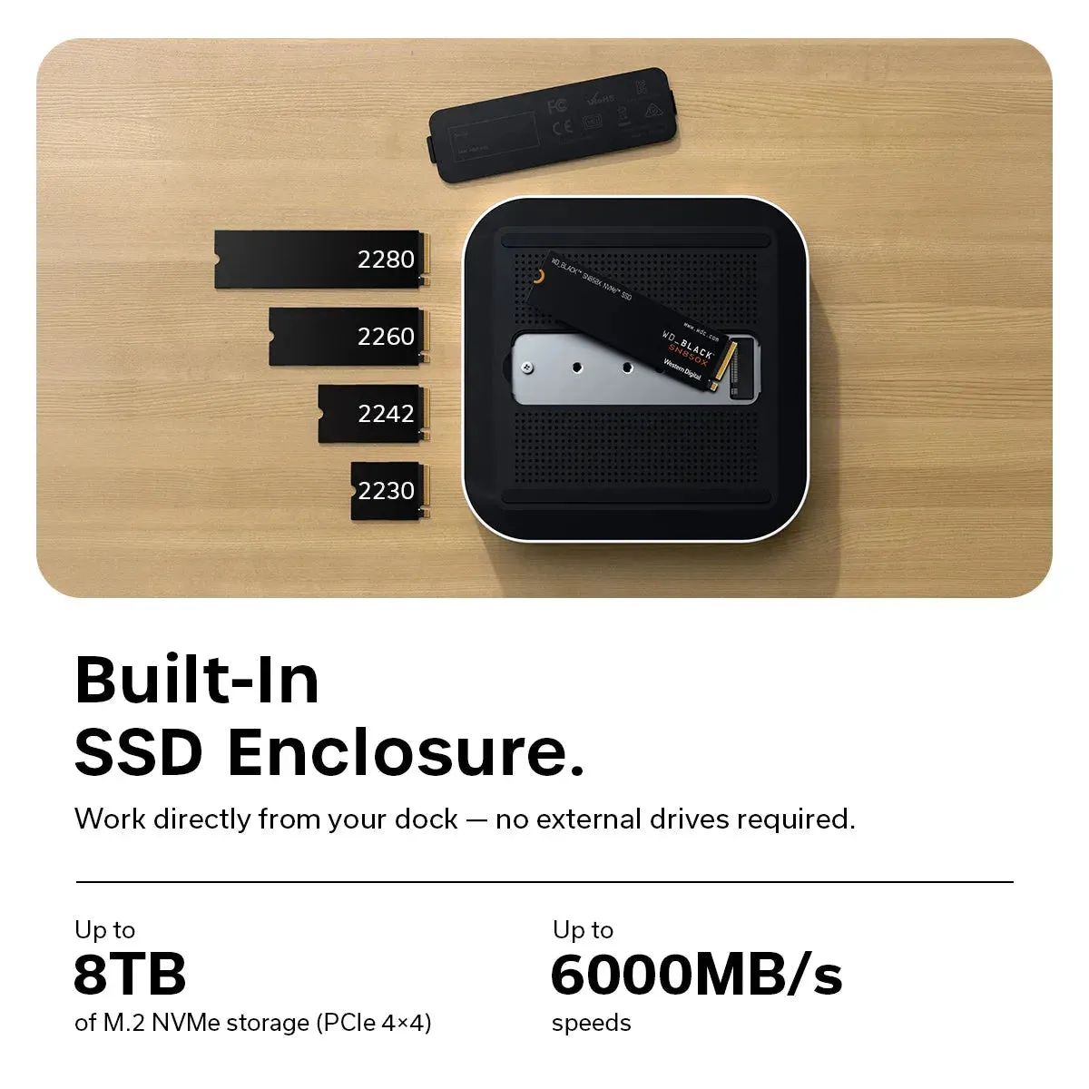 Satechi CubeDock Thunderbolt 5 statie andocare EU SSD 8K