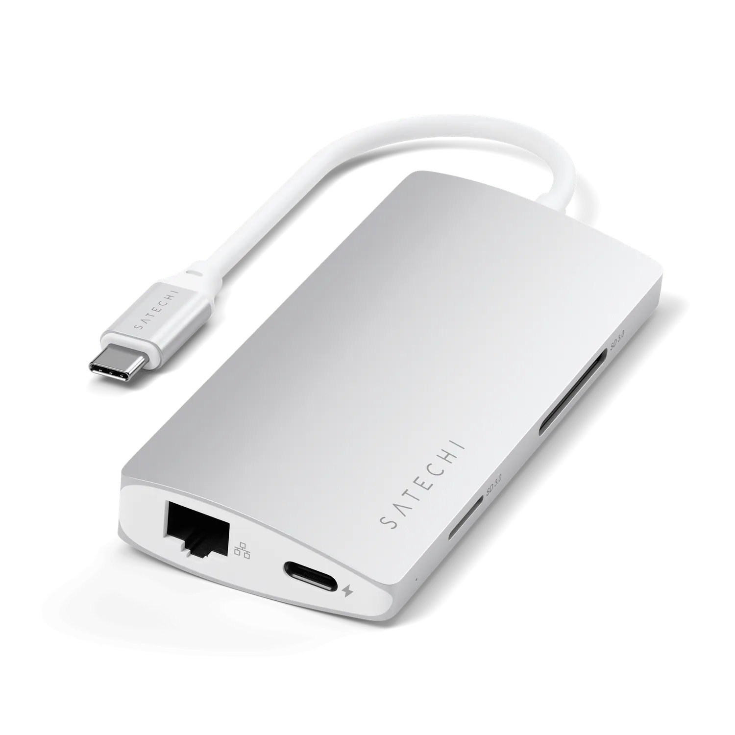 Satechi Multi-Port adaptor USB-C 4K Ethernet V2 gri