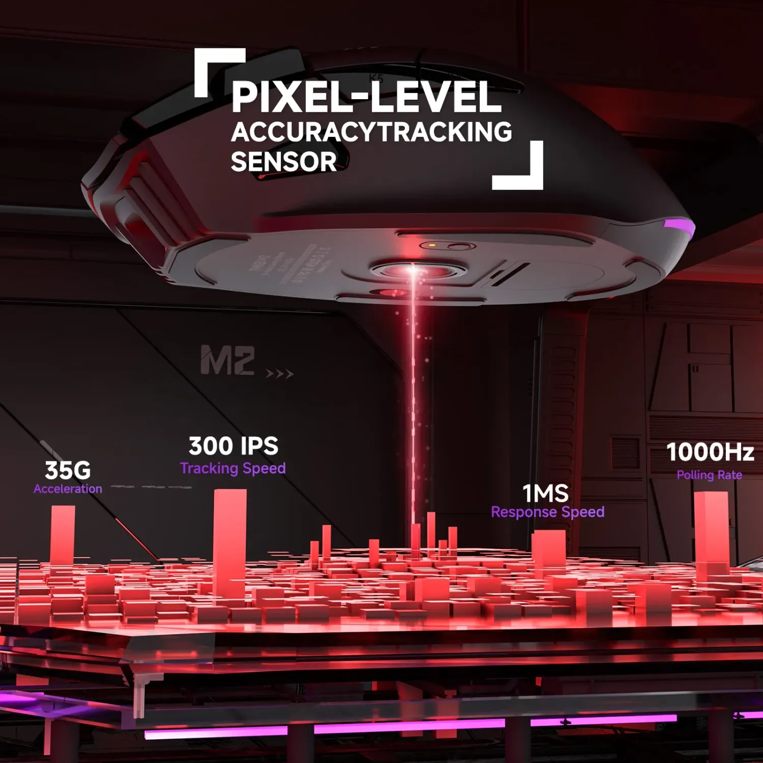 Kemove TMKB M2 mouse gaming wireless tri-mode