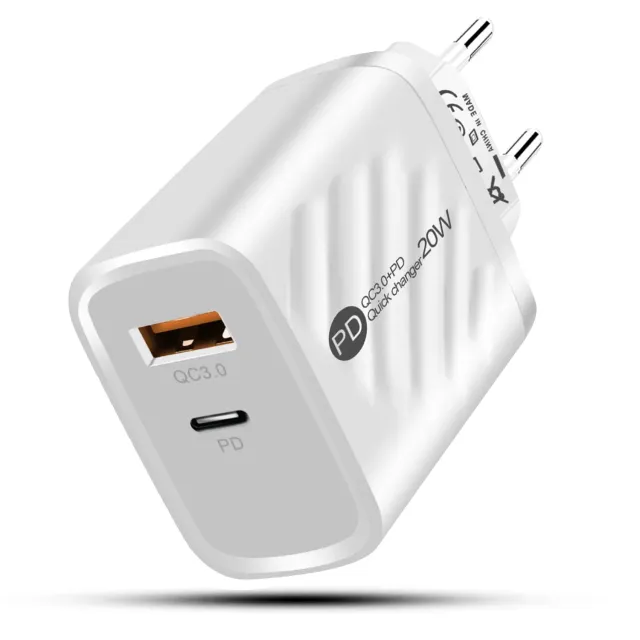 Timebox C 3 incarcator retea 20W USB Type-C alb