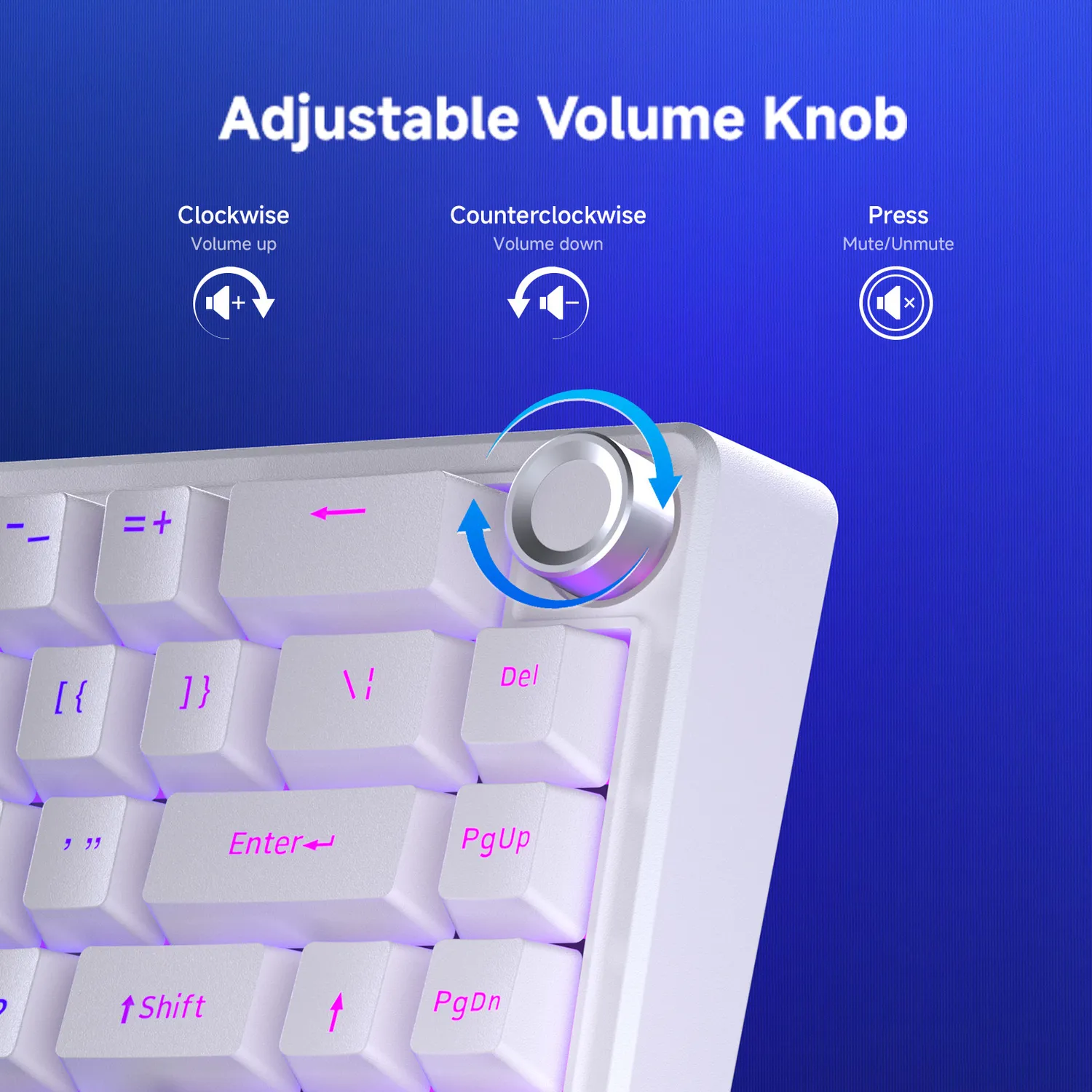 Kemove TMKB T68E tastatura mecanica RGB creamy
