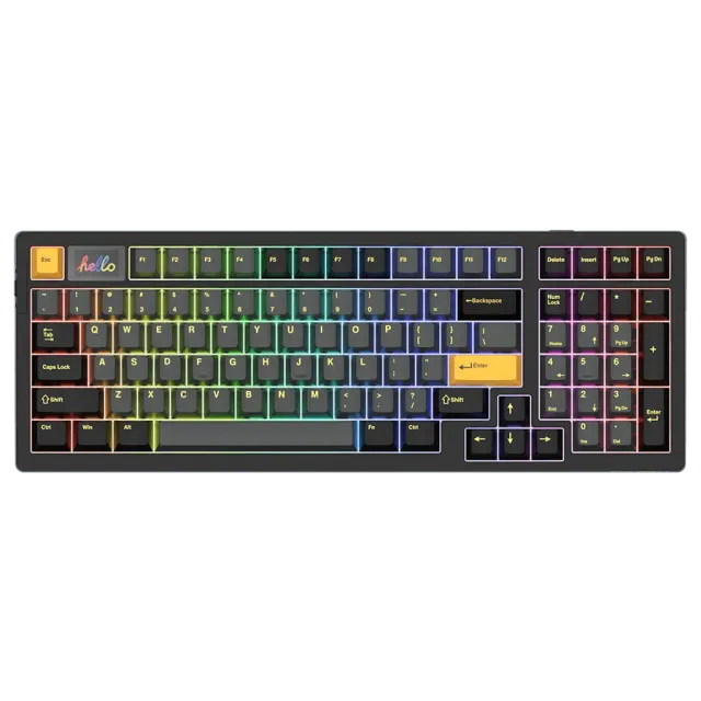 Dareu A98 PRO II tastatura wireless Neagra RGB