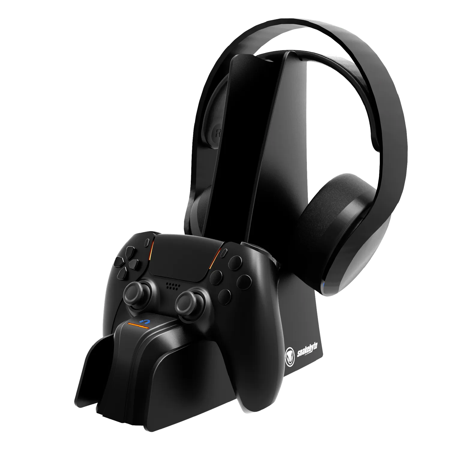 snakebytes Combo Charge 5 statie DualSense + headset negru