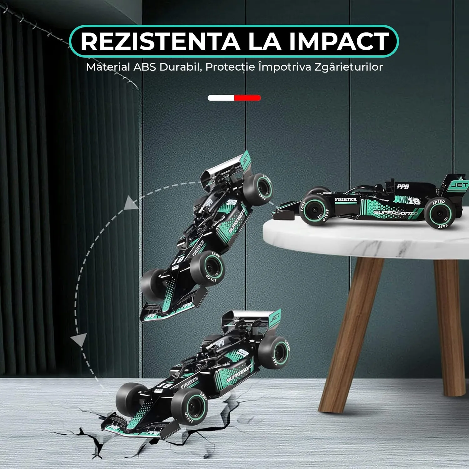 Timebox F1 masinuta RC 1:18 10km/h negru-albastru