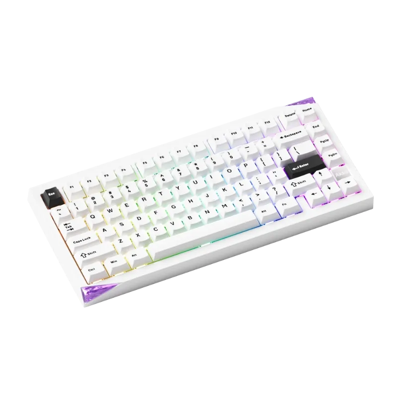 MonsGeek Mineral 01 VIA Black on White tastatura
