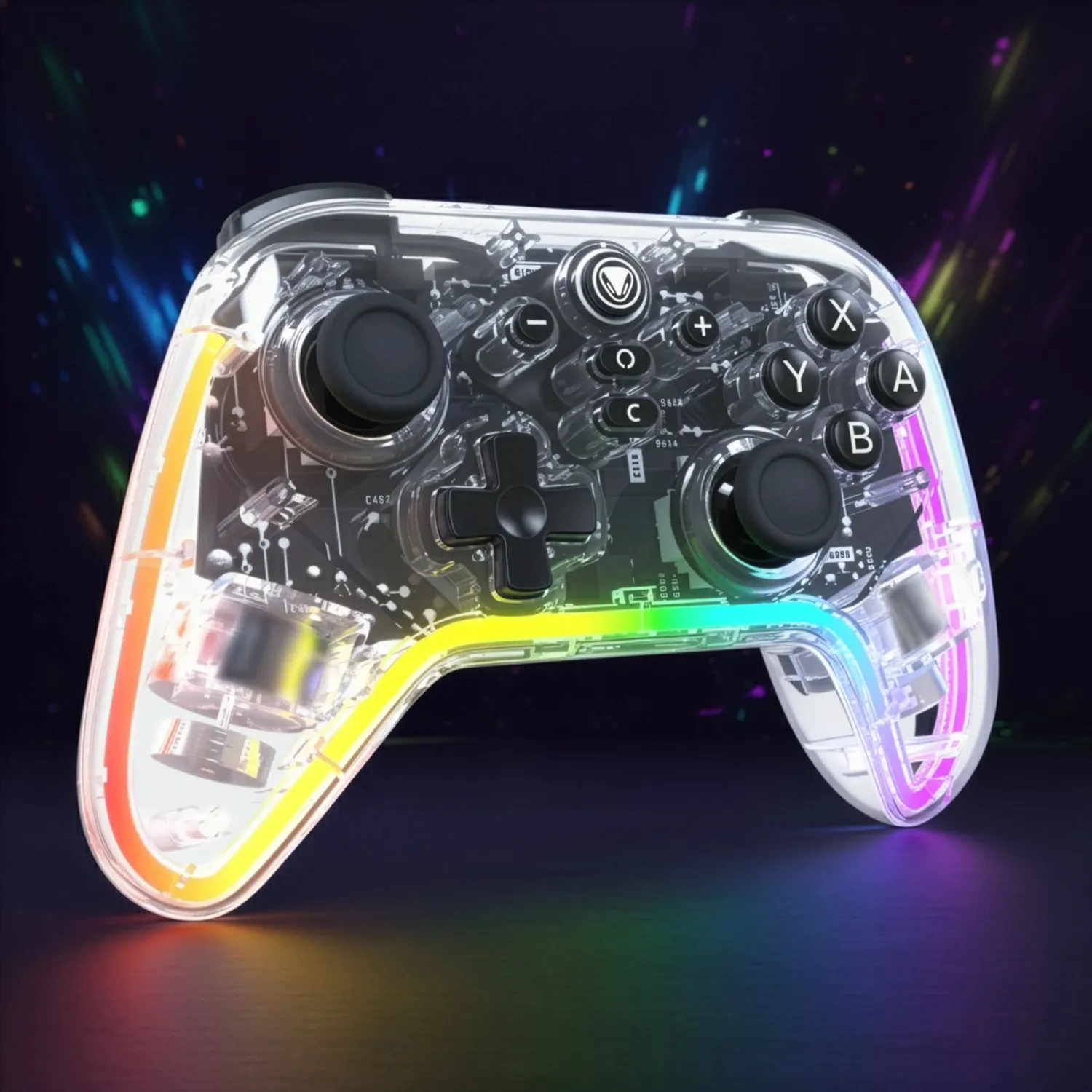 snakebytes Gamepad Pro RGB S2 controller Switch 2 transparent