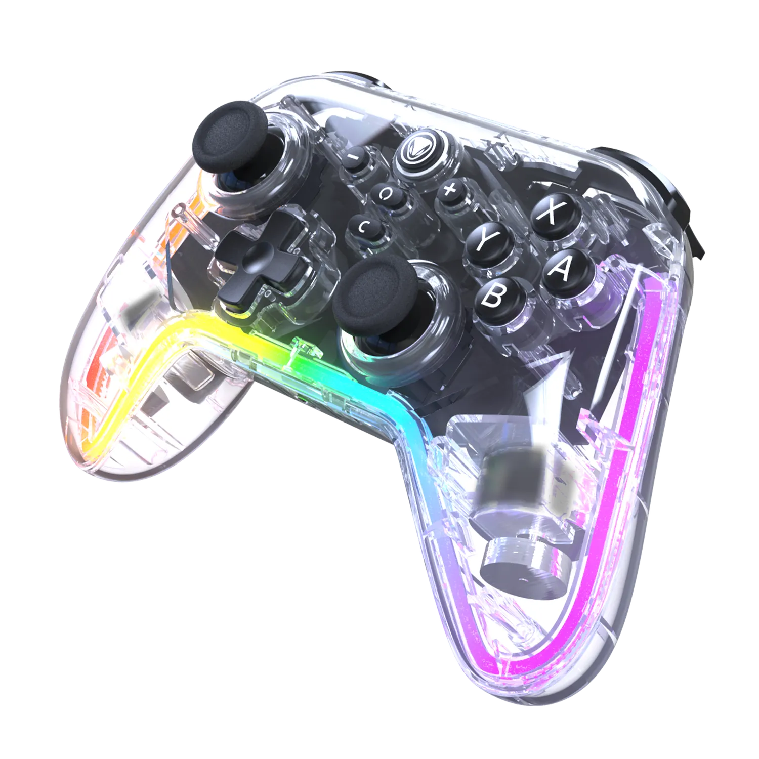 snakebytes Gamepad Pro RGB S2 controller Switch 2 transparent