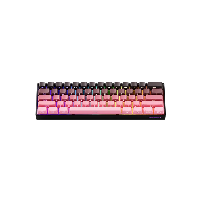 MonsGeek FUN60 Black Pink Gradient tastatura mecanica 60%