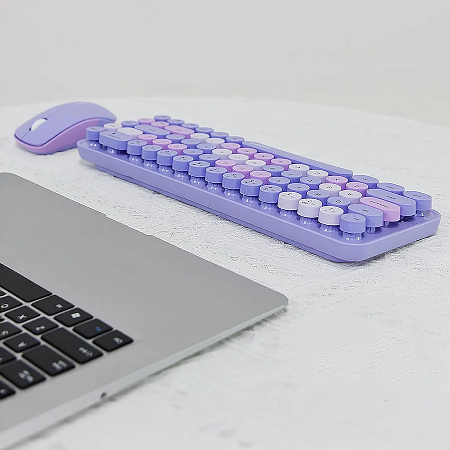 Timebox Wireless 2 set tastatură mouse mov 68 taste