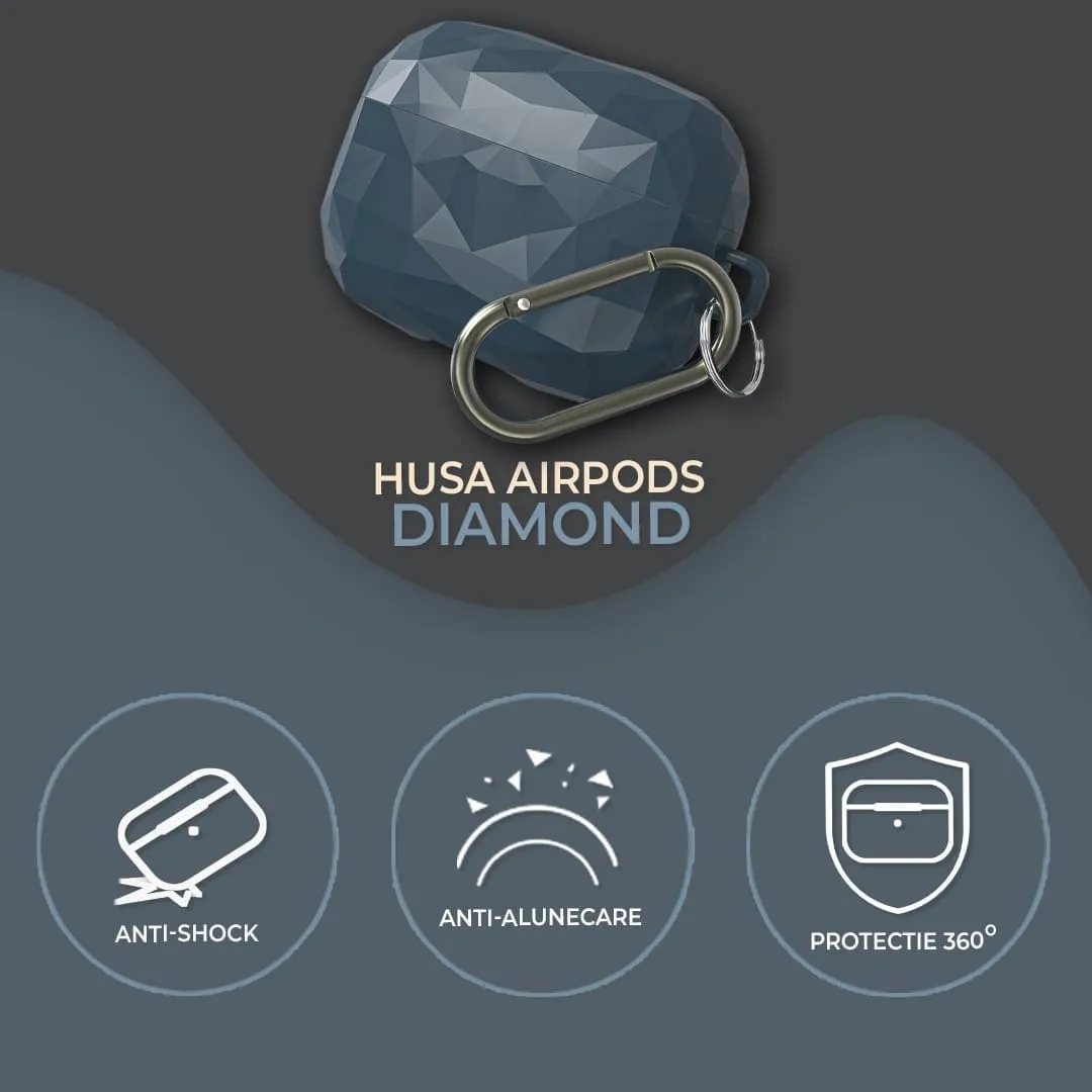 Timebox Diamond husă AirPods Pro verde anti-șoc