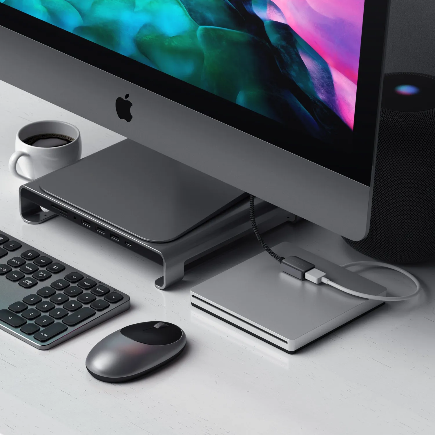 Satechi adaptor cablu USB-C la USB 3.0 5Gbps impletit
