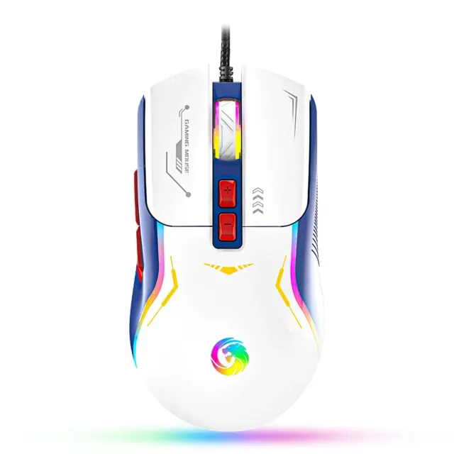 Timebox Mouse Gaming 7200 DPI Wireless Alb RGB