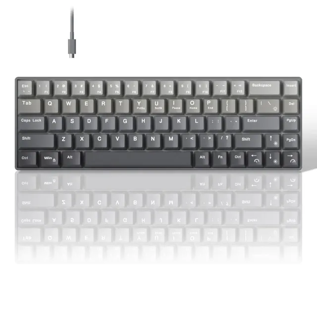Timebox tastatura mecanica 60% RGB gri hot-swap