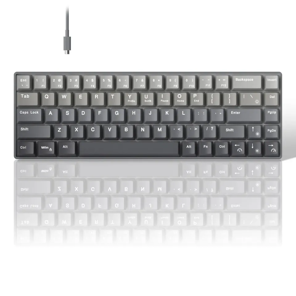 Timebox tastatura mecanica 60% RGB gri hot-swap