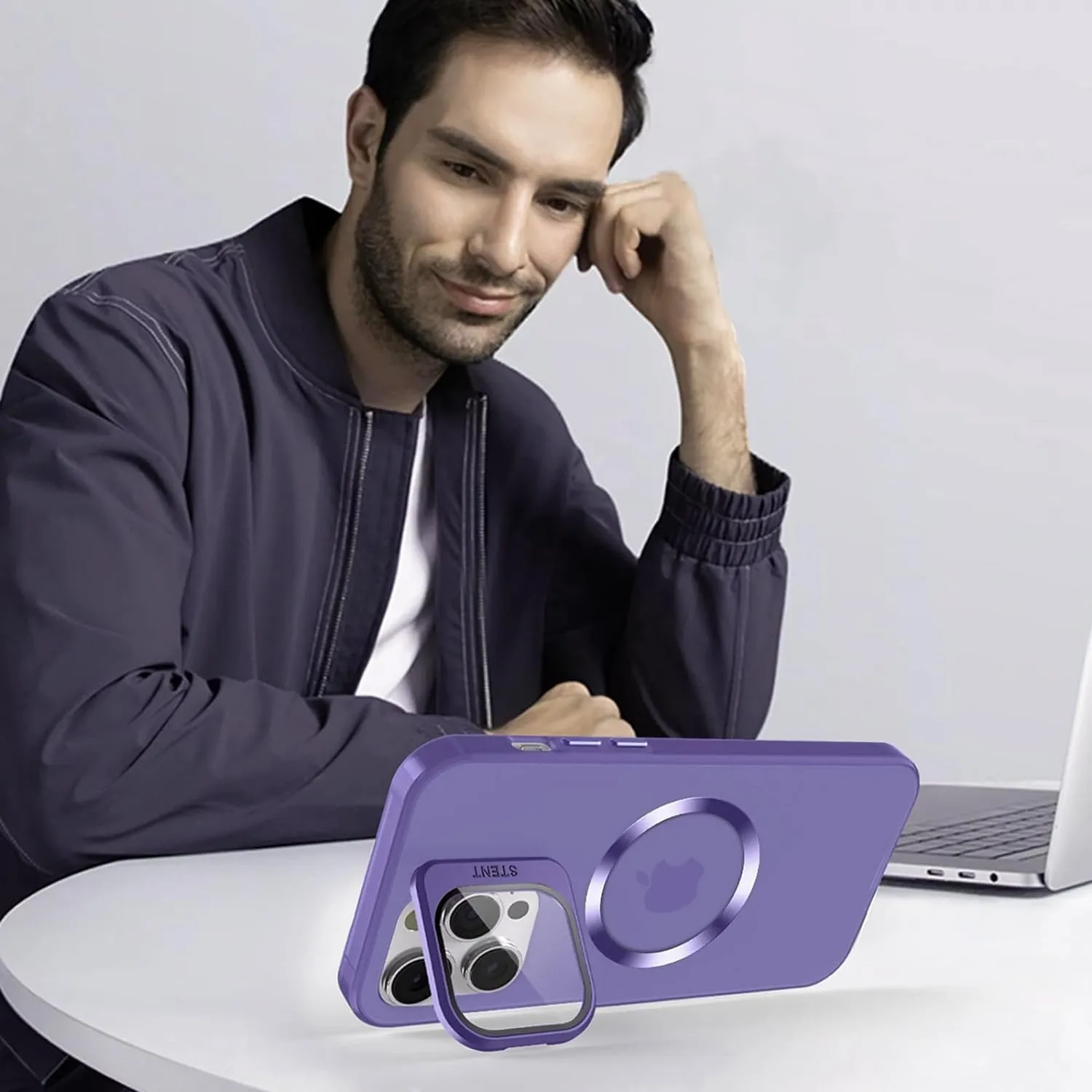 Timebox Husa iPhone 15 Pro Max Magsafe Mov Stand