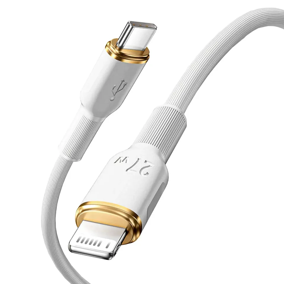 Timebox cablu USB-C Lightning 27W 1,5m alb