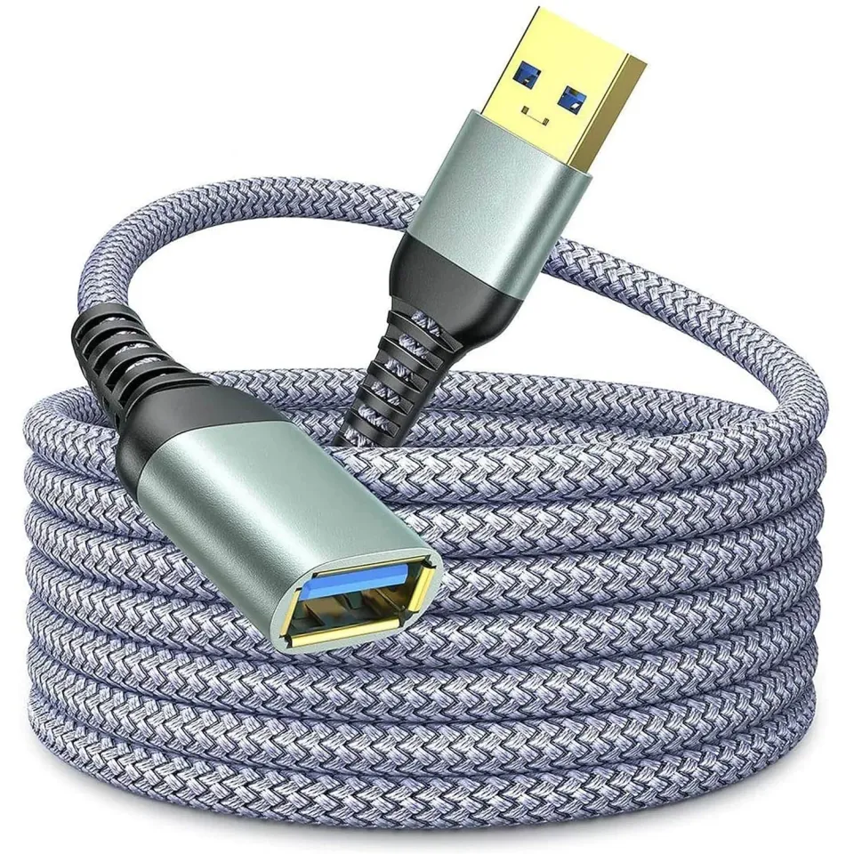 Timebox Cablu Extender USB 3.0 3m Gri Placat Aur