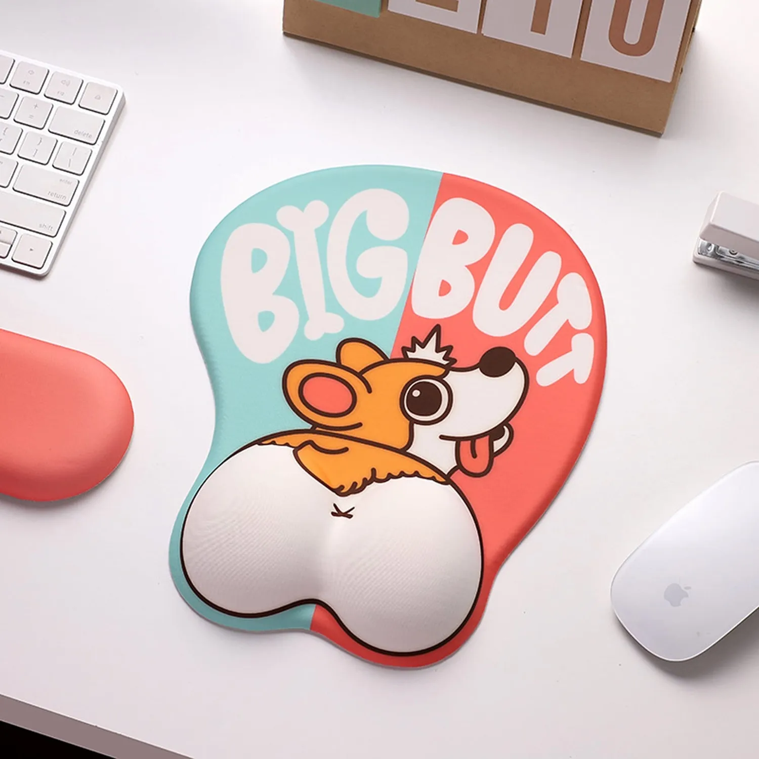Timebox mousepad ergonomic Corgi cu suport incheietura