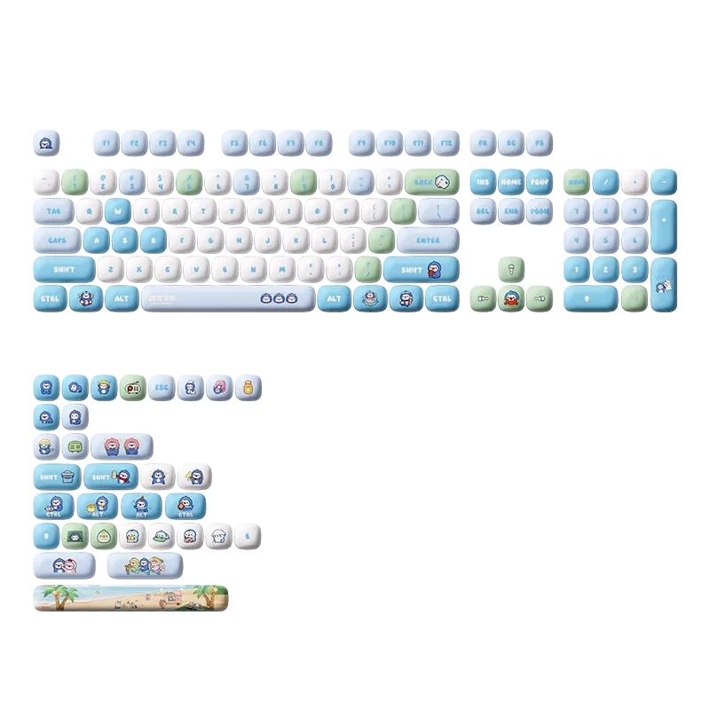 MonsGeek Poco Family set keycap-uri pastel