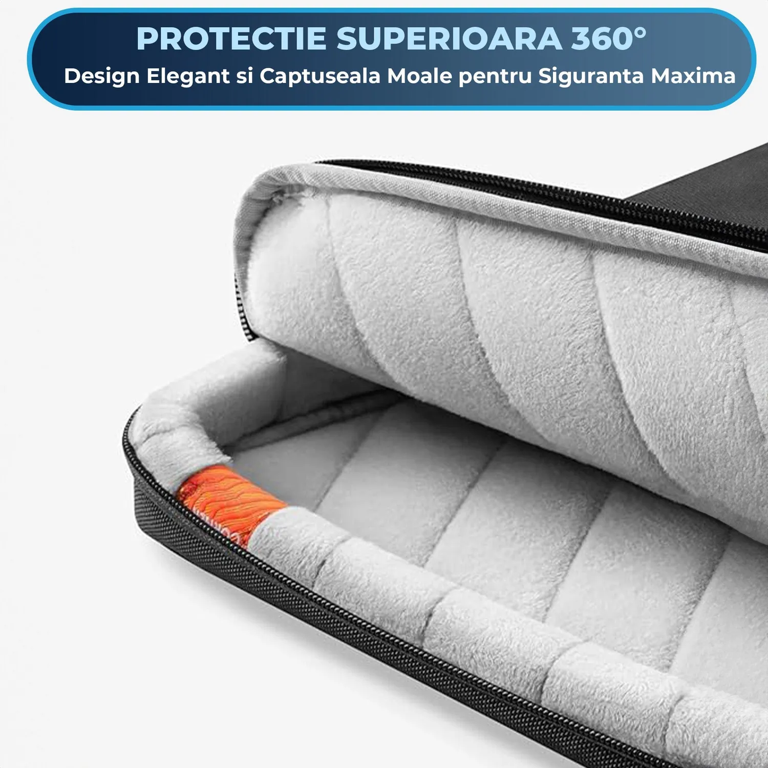 Timebox geanta laptop 13-17 inch neagra impermeabila microfibra