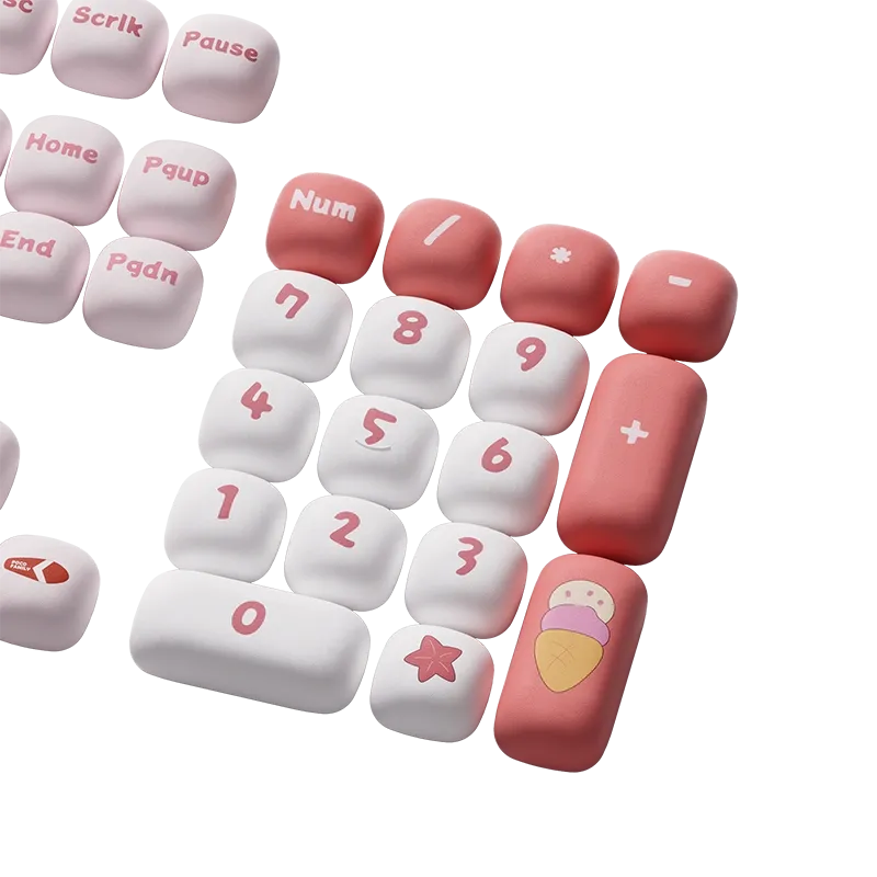 MonsGeek Poco Family set keycap-uri pastel