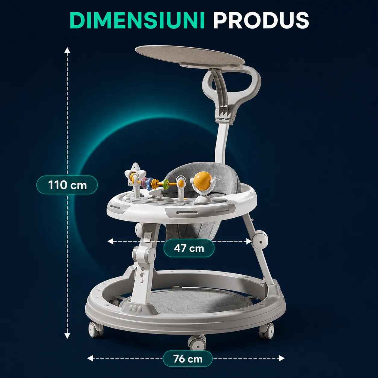 Timebox premergator bebe pliabil 0-12 luni muzica