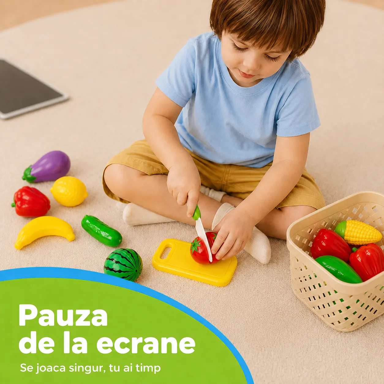 Timebox Set Joaca Educativ Alimente Fructe