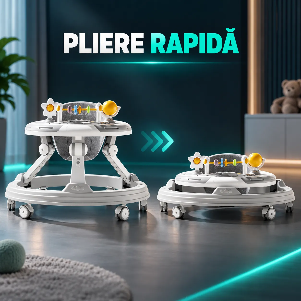 Timebox premergator bebe pliabil 0-12 luni muzica
