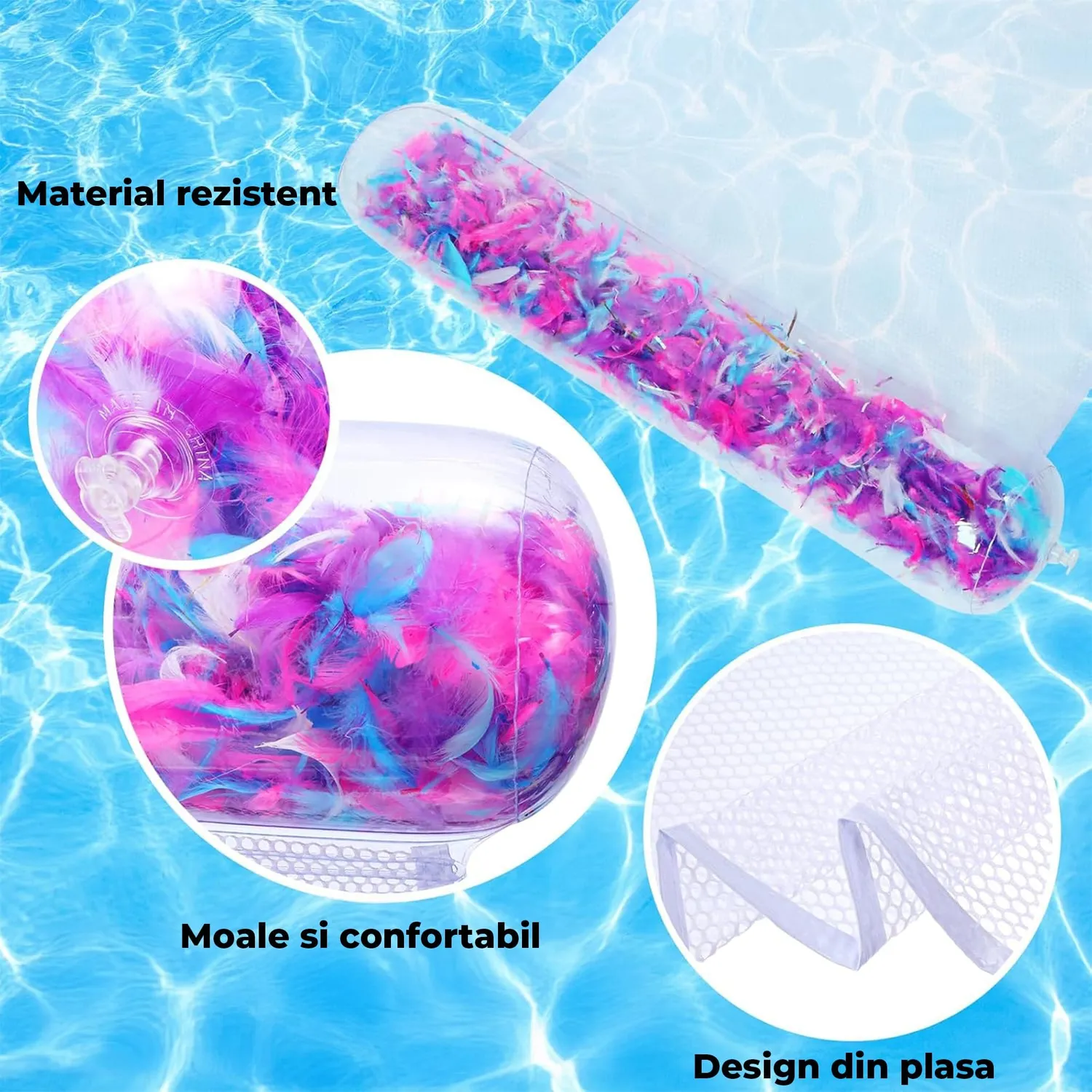 Timebox Colac Transparent Roz Plasa Piscina