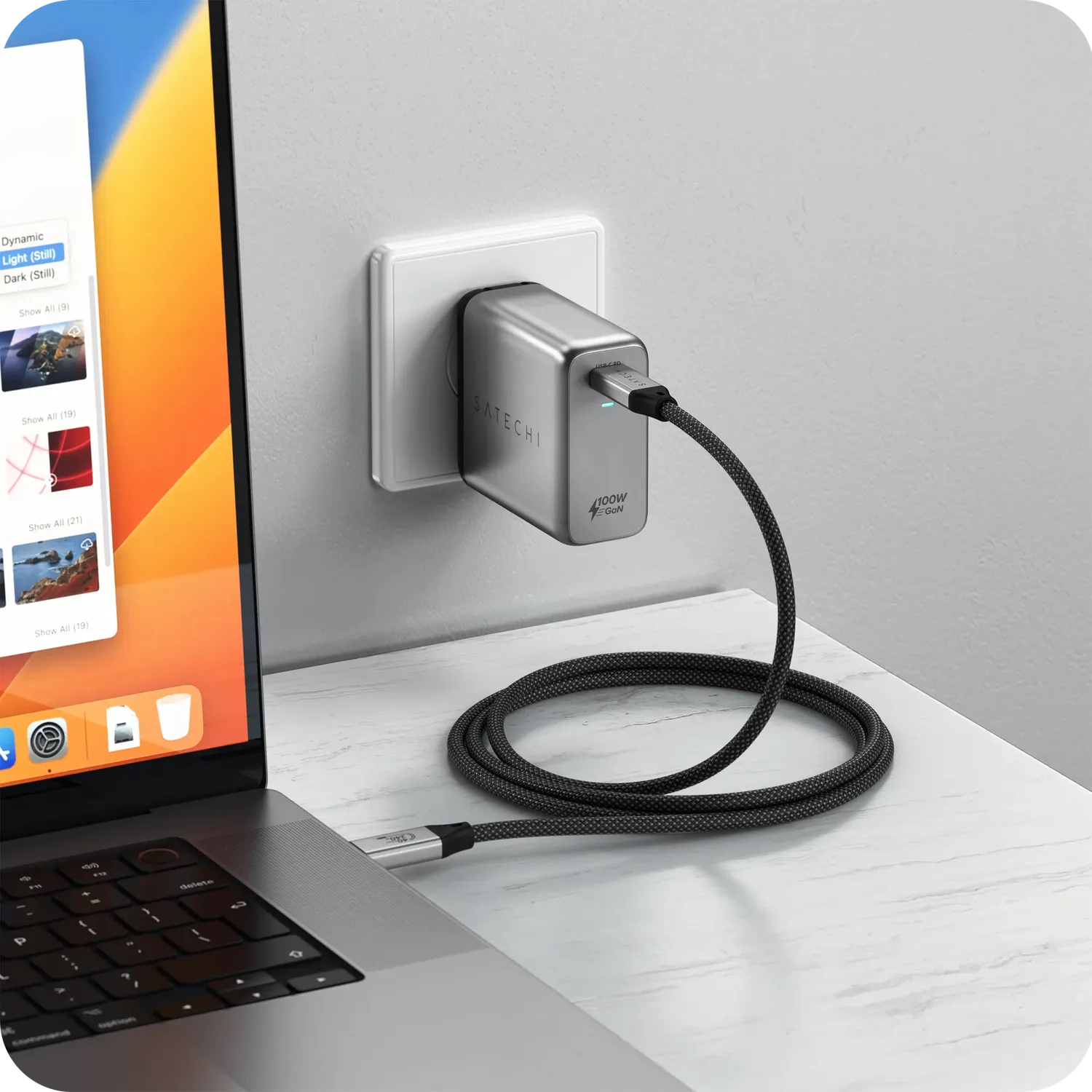 Satechi USB4 Pro cablu USB-C 1,2m 240W 40Gbps 8K