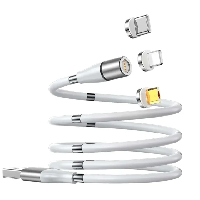 Timebox 3 in 1 Cablu Magnetic 1m Fast Charge USB