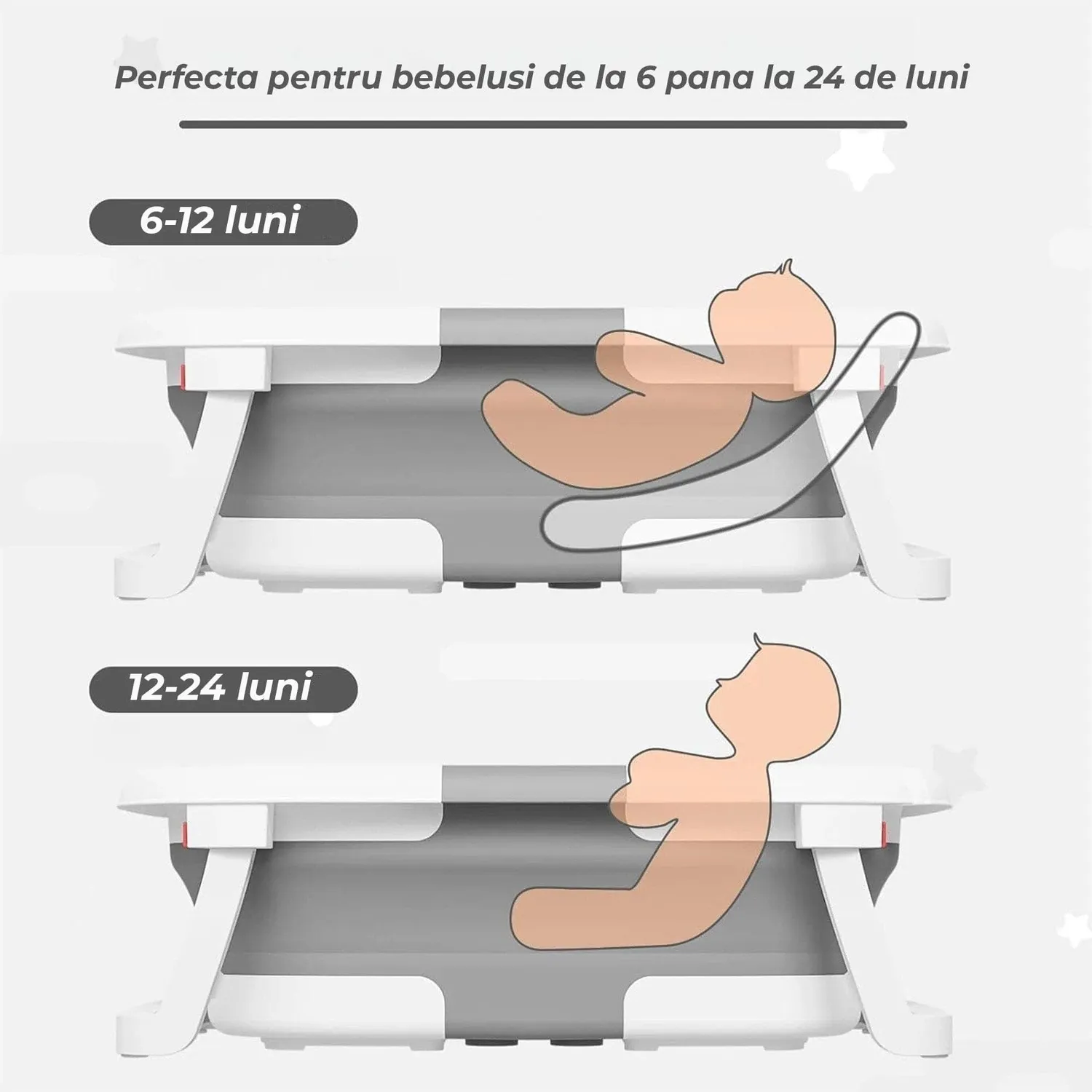 Timebox 0-36 luni cadita pliabila bebe cu pernuta