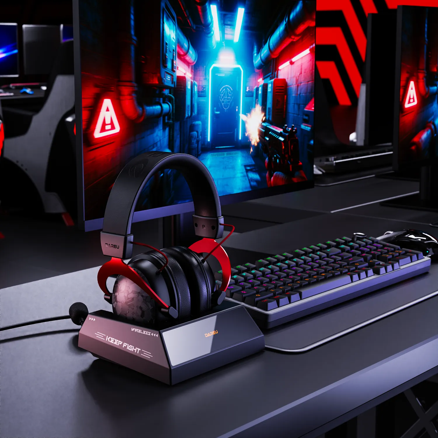 Dareu EH925 Ultra casti gaming negre wireless