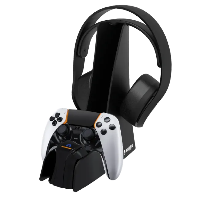 snakebytes Combo Charge 5 statie DualSense + headset negru