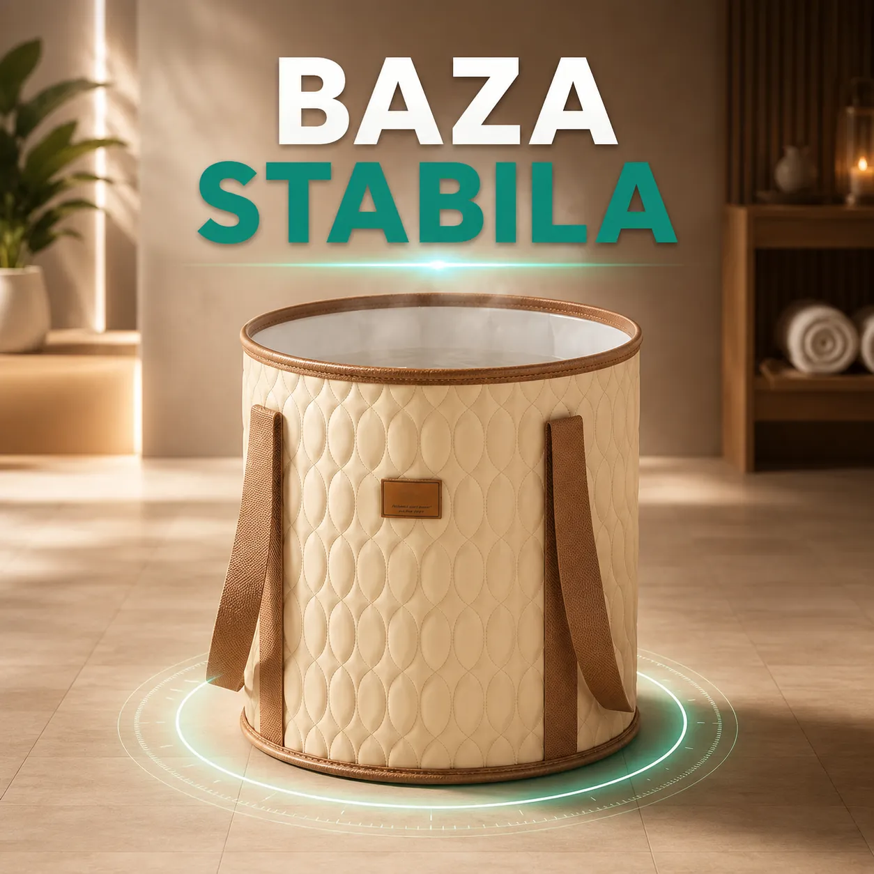 Timebox SPA cada pliabila picioare bej inalta