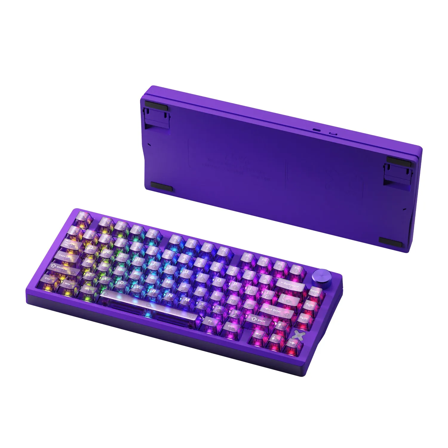 Dareu Flex 75 tastatura negru-gri RGB tri-mode knob