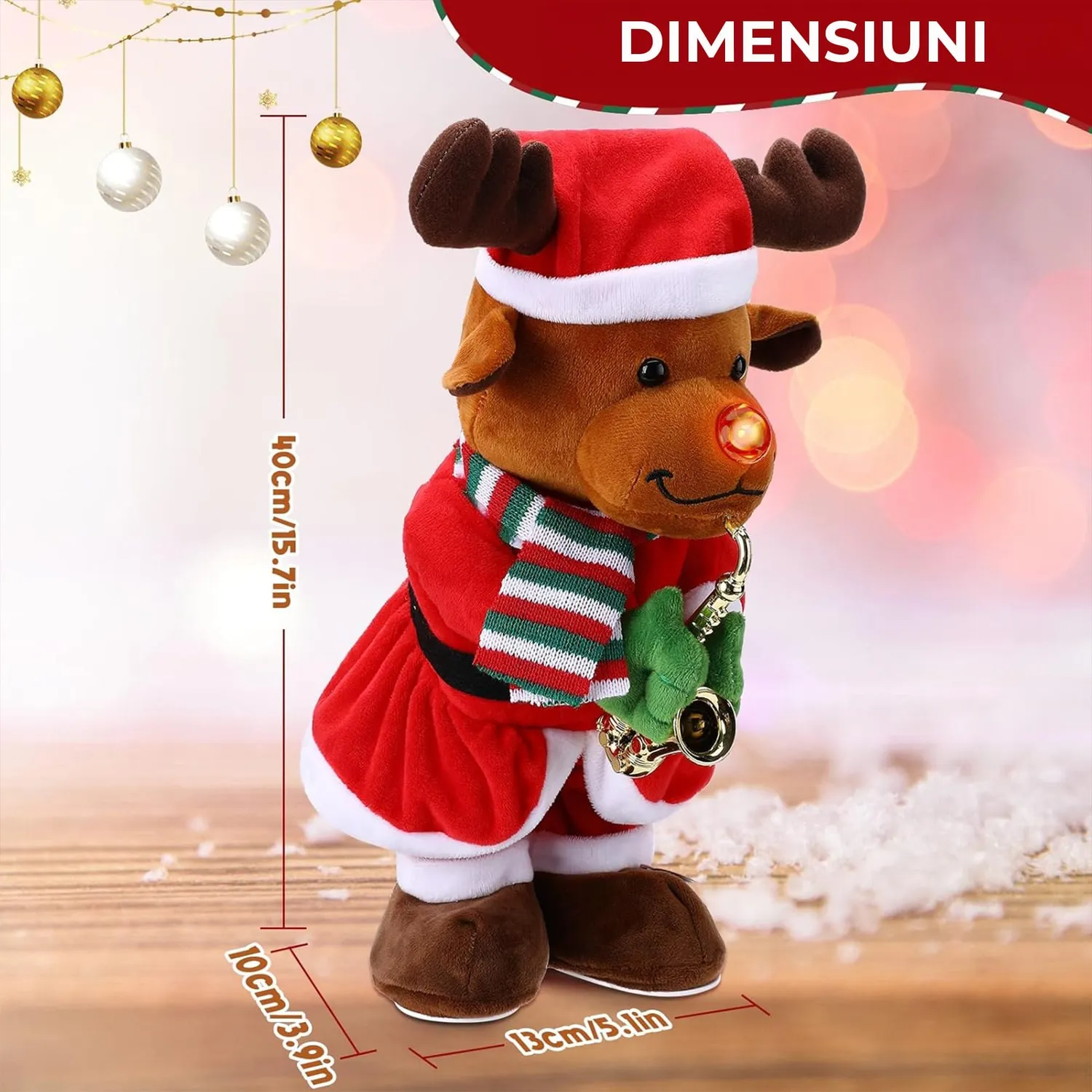 Timebox ren din plus 35 cm maro interactiv