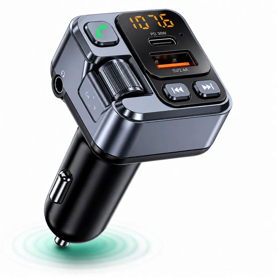 Timebox Modulator FM Hands-Free QC3.0 Bluetooth 5.0